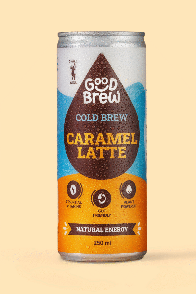 Cold Brew Coffee Caramel Latte