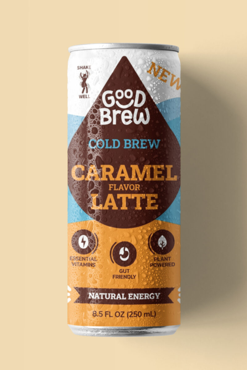 Cold Brew Coffee Caramel Latte